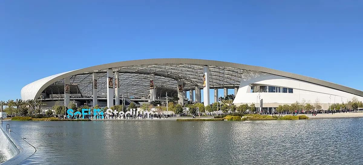 SoFi Stadium in Inglewood, California, near Los Angeles.